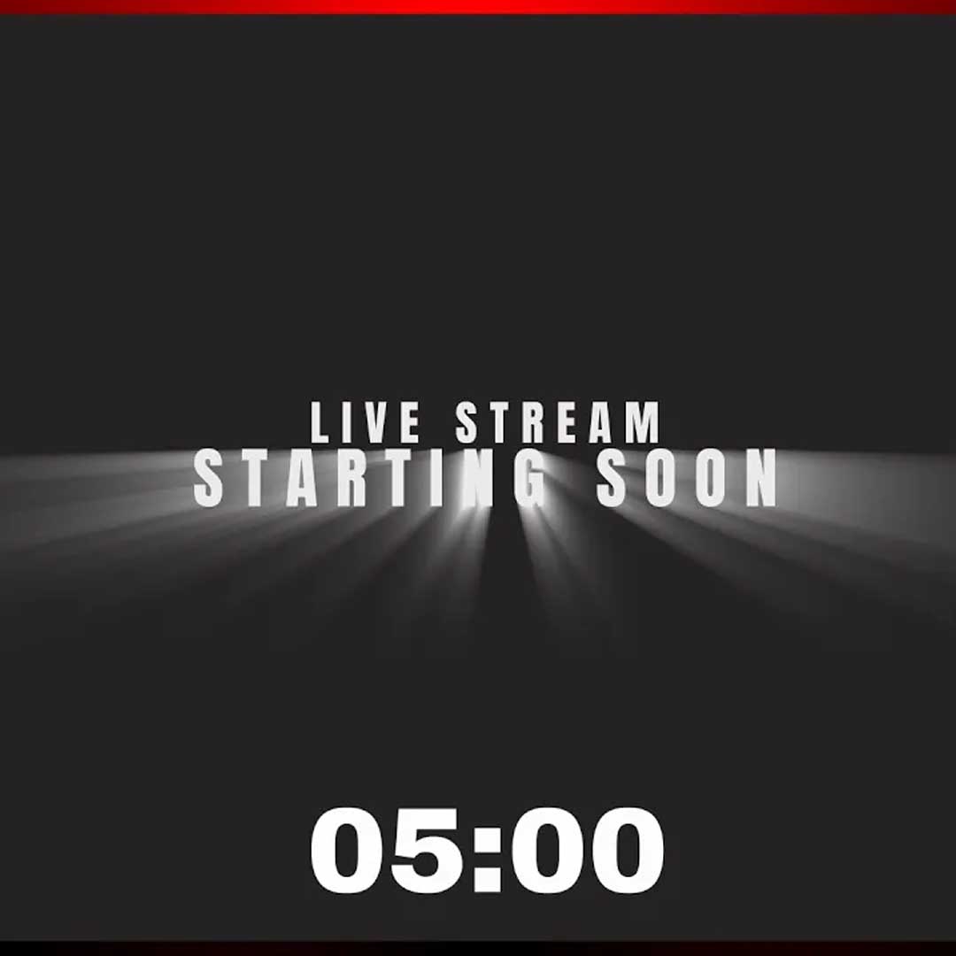 5 Minutes Countdown Live Stream Starting Soon No Copyright