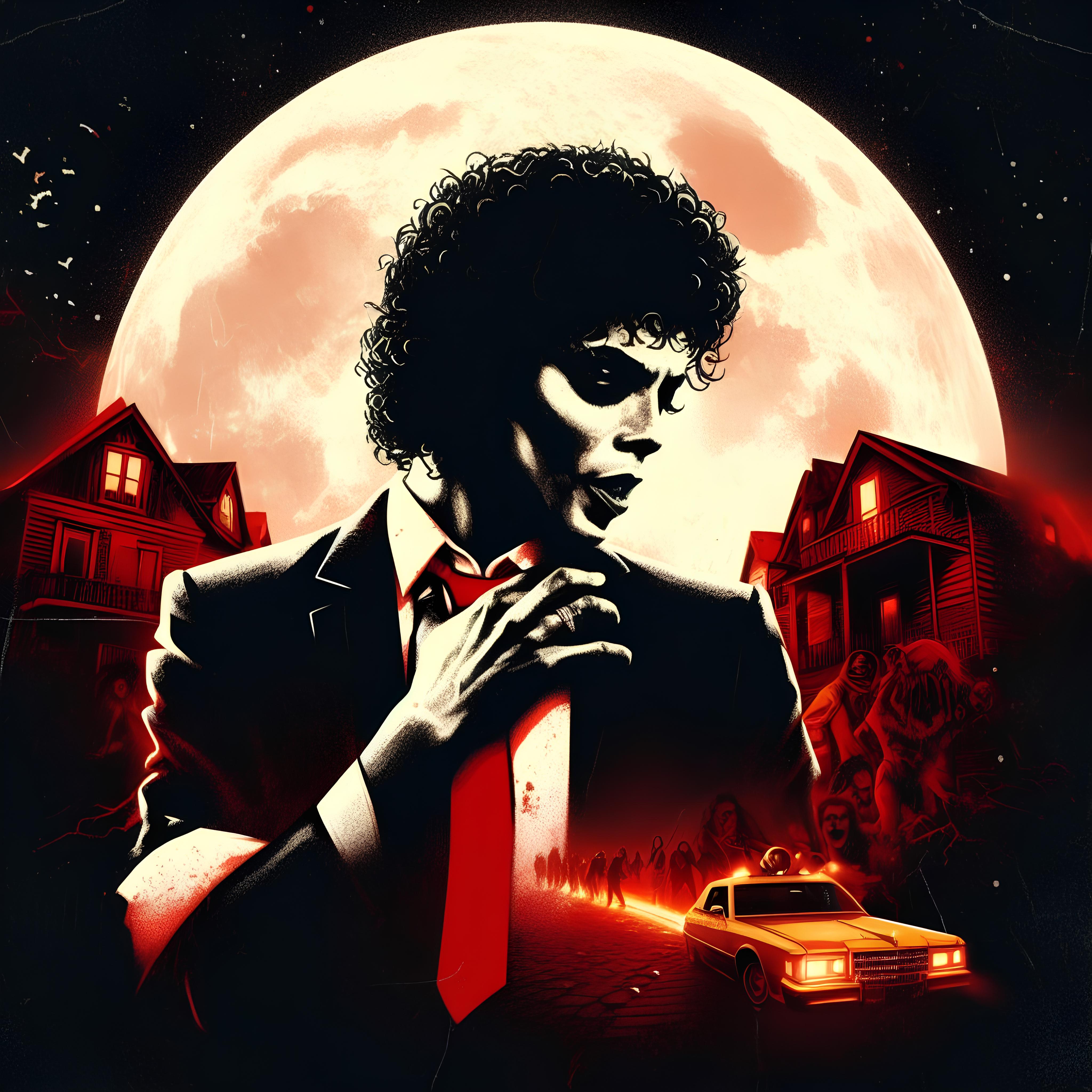 Michael Jackson Thriller Themed Poster Free Photo Image Picture Graphics (1)