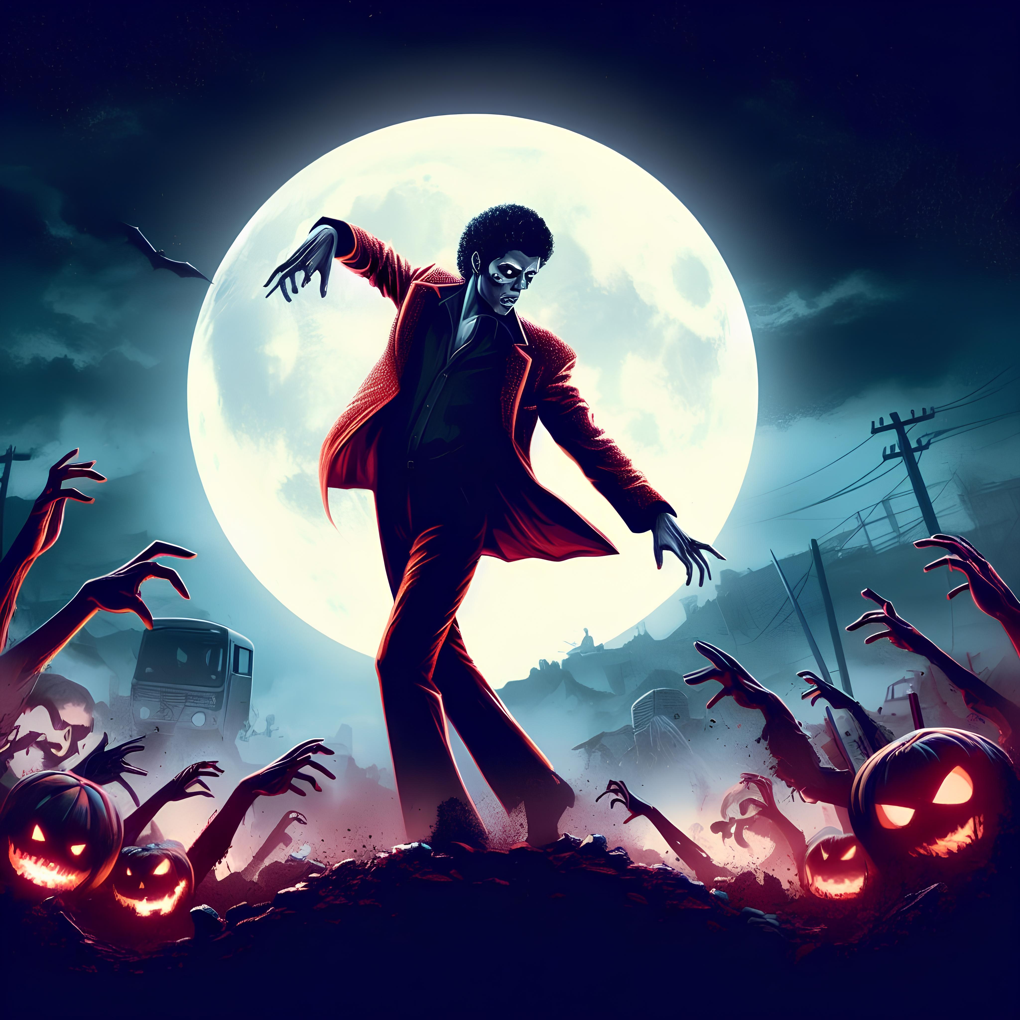 Michael Jackson Thriller Themed Poster Free Photo Image Picture Graphics (2)