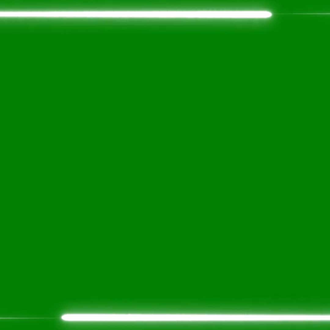 Square Shape Frame White Neon Effect Green Screen Chroma Key No Copyright