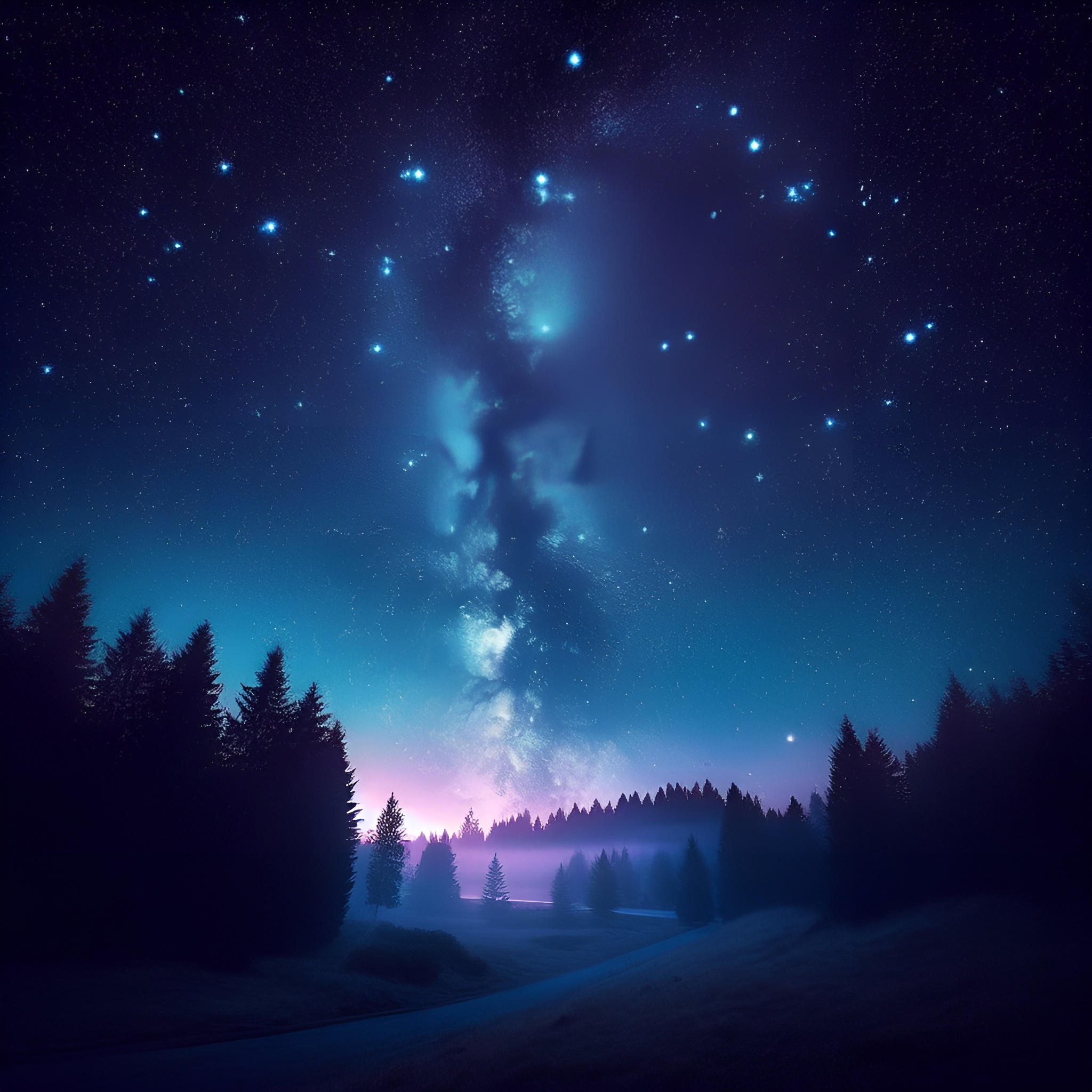 Starry Sky Night Free Photo Image Picture Graphics