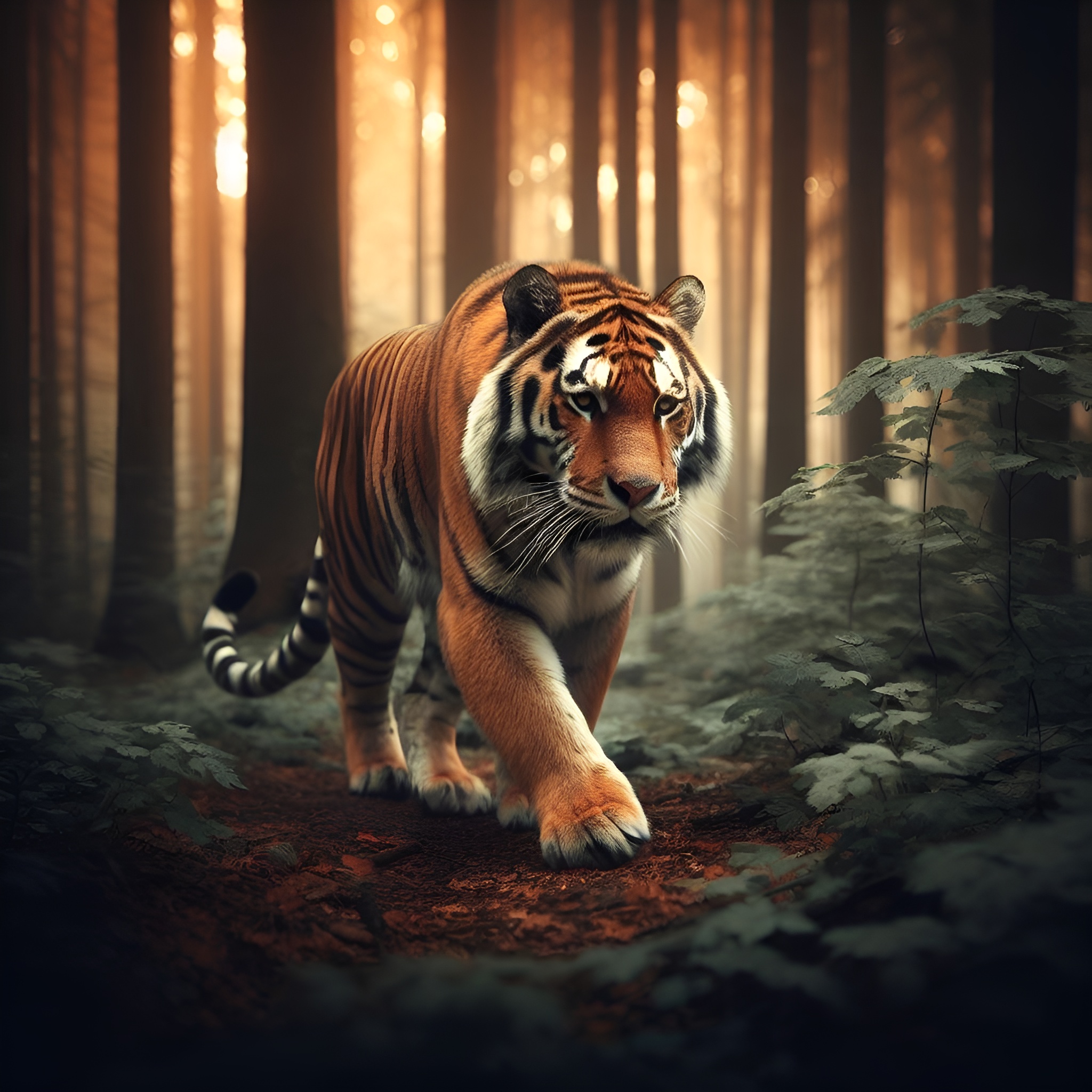 Tiger Walk Wallpaper Free Photo Image Picture Graphics